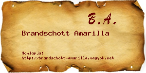 Brandschott Amarilla névjegykártya